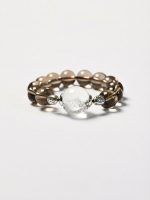 Starrybead Smoky Quartz & Clear Quartz Healing Bracelet | Energy Healing Jewelry for Grounding & Clarity