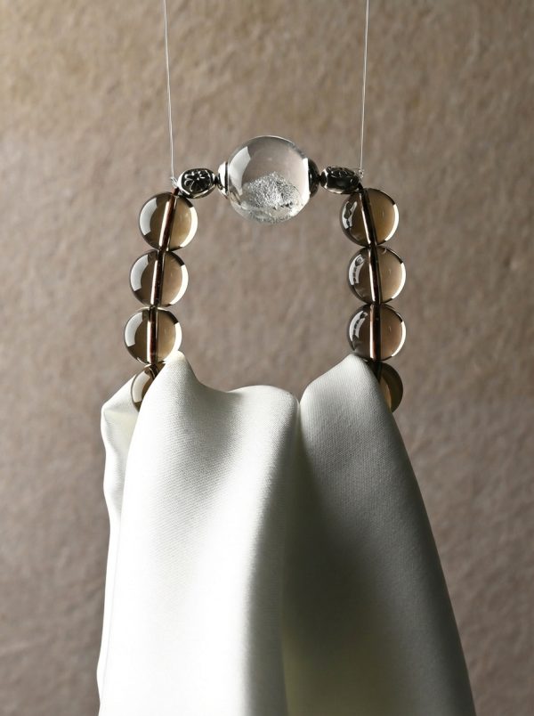 Starrybead Smoky Quartz & Clear Quartz Healing Bracelet | Energy Healing Jewelry for Grounding & Clarity