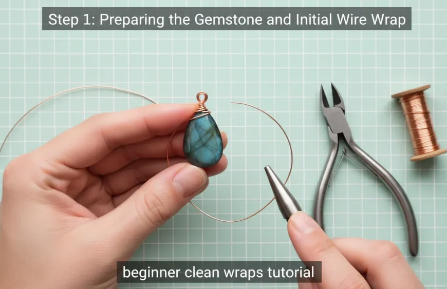 Wire Wrapped Gemstones: Beginner Steps for Clean Wraps