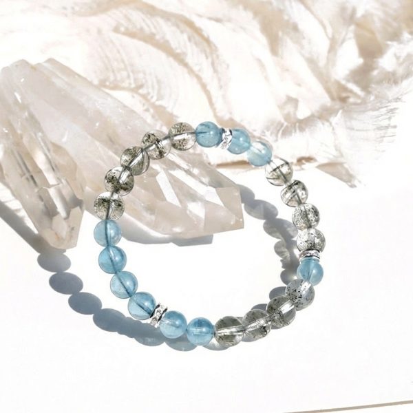 Prosperous Harmony: Natural Green Phantom, Sandalwood & Red Agate Wealth Bracelet