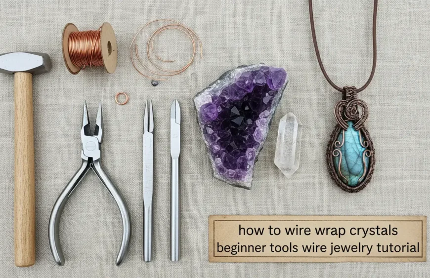 How to Wire Wrap Crystals: Beginner Tutorial + Tools