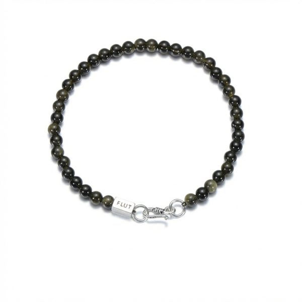 Grounding Courage: Natural Golden Tiger Eye & S925 Silver Cube Bracelet