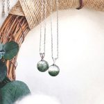 Abundant Growth: Natural Green Phantom "Treasure Bowl" & Sterling Silver Necklace