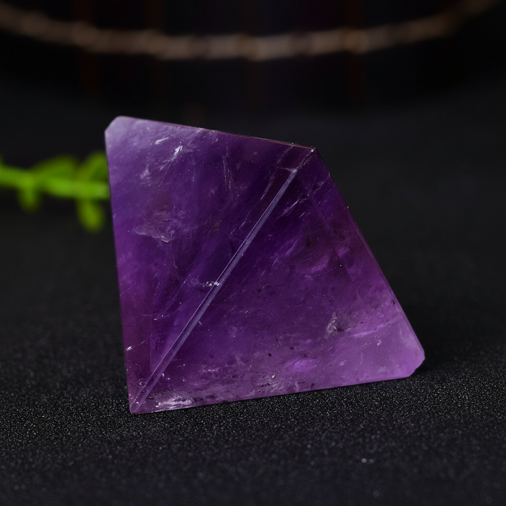 Starrybead Amethyst Crystal Pyramid
