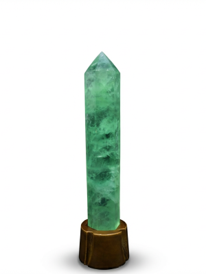 Starrybead Green Fluorite Crystal Prism
