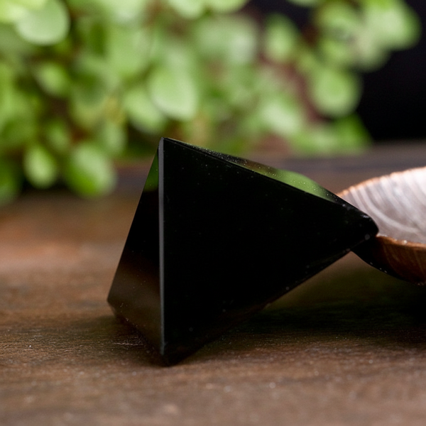 Starrybead Black Obsidian Crystal Pyramid