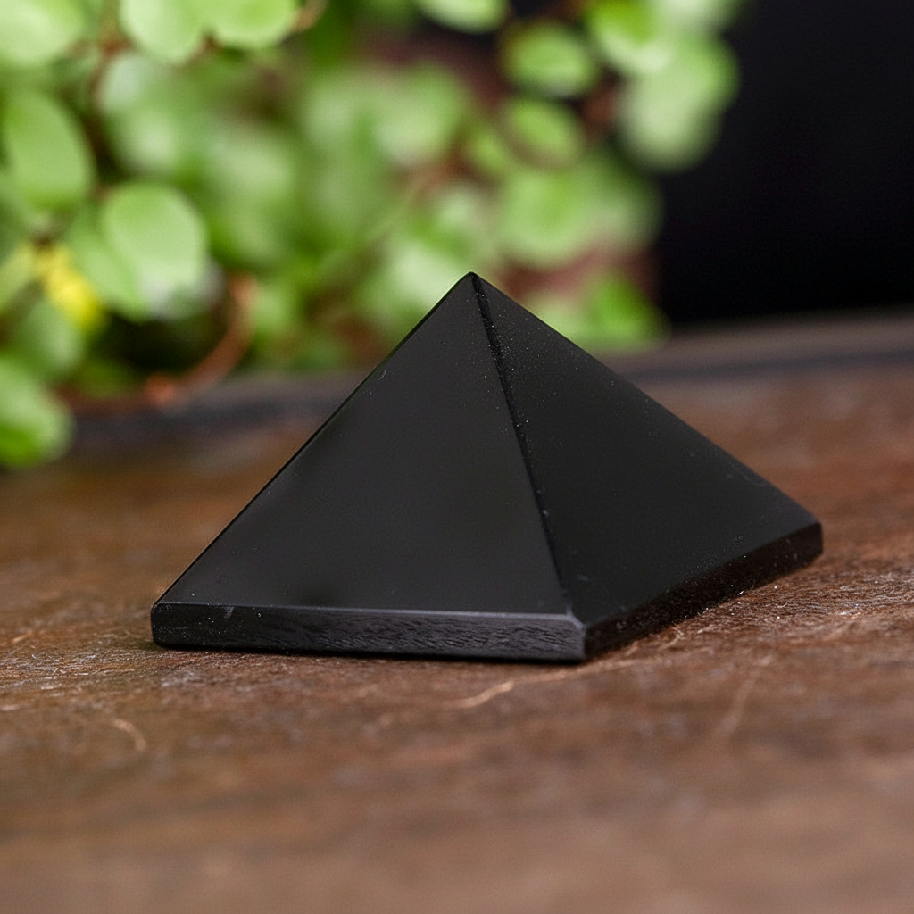 Starrybead Black Obsidian Crystal Pyramid