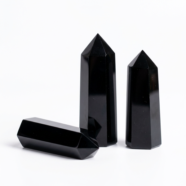 Starrybead Black Obsidian Crystal Prism