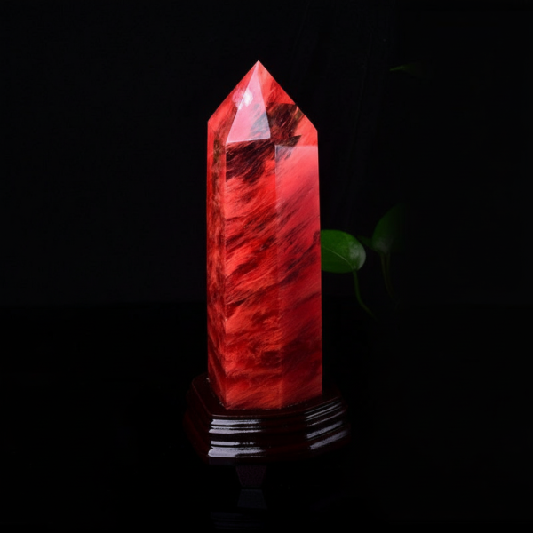 Starrybead Red Quartz Crystal Prism
