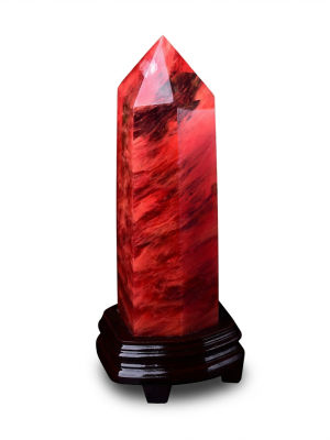 Starrybead Red Quartz Crystal Prism