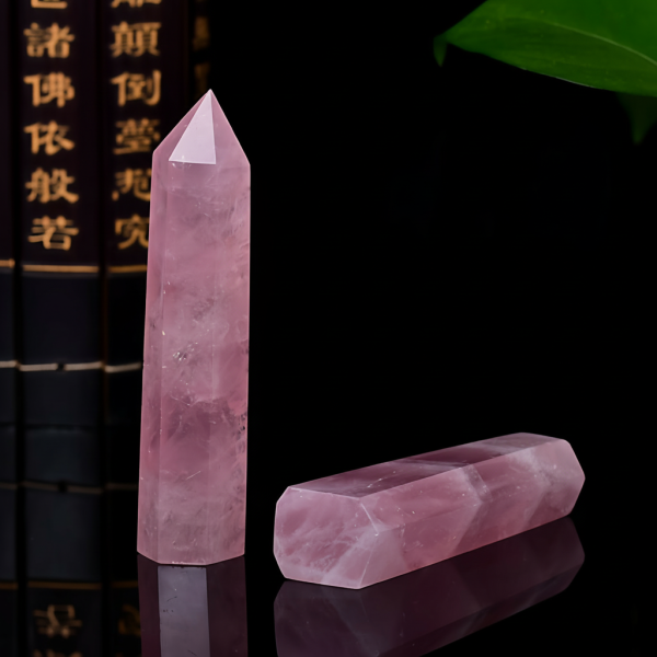 Starrybead Rose Quartz Crystal Prism