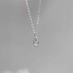 Ethereal Serenity: Natural Madagascar Blue Moonstone & S925 Sterling Silver Necklace