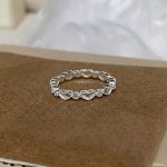 Harmonious Clarity: Natural Ice Agate & Chalcedony Stacking Ring Collection