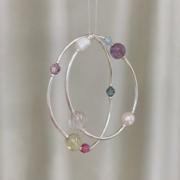 Ethereal Bubble Dream: Natural Multi-Gem & Pearl Healing Bracelet