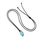 Oceanic Clarity: Raw Aquamarine & 925 Silver Healing Necklace