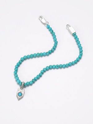 Ancient Wisdom: Natural Turquoise & Oxidized 925 Silver Protective Bracelet