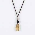 Radiant Abundance: Raw Citrine & 925 Silver Unisex Braided Necklace