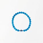 Oceanic Serenity: Natural Deep Blue Aquamarine Healing Bracelet