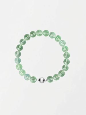 Serene Clarity: Natural Green Fluorite Healing Bracelet