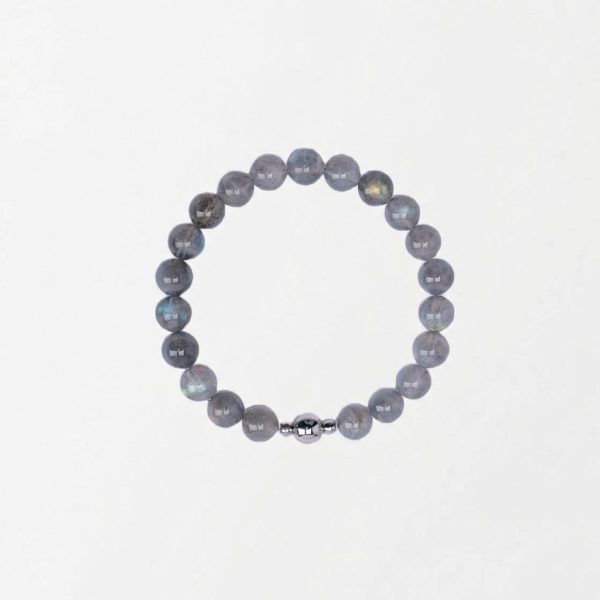 Mystical Serenity: Natural Grey Moonstone Healing Bracelet