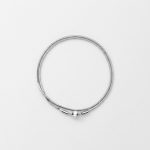 Fluid Harmony: Minimalist Round Snake Bone Chain Necklace