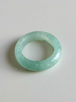 Elemental Harmony: Natural Gemstone & Crystal Minimalist Band Rings