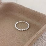 Harmonious Clarity: Natural Ice Agate & Chalcedony Stacking Ring Collection