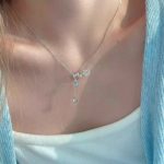 Enchanting Hope: Natural Aquamarine & Zircon Wishing Bottle Necklace
