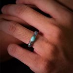 Ancient Wisdom: 925 Sterling Silver & Natural Turquoise Tibetan Adjustable Ring