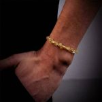 Radiant Abundance: Natural Irregular Citrine & 925 Silver Beaded Bracelet