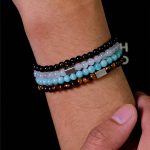 Grounding Courage: Natural Golden Tiger Eye & S925 Silver Cube Bracelet