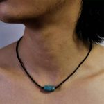 Grounding Protection: Natural Black Onyx & Turquoise Healing Necklace