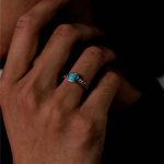 Protective Serenity: Natural Turquoise & S925 Sterling Silver Vintage Ring