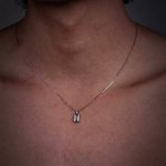 Clarity & Calm: Natural Blue Topaz & S925 Sterling Silver Geometric Pendant Necklace