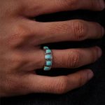Ancient Wisdom: Natural Turquoise & Oxidized S925 Silver Retro Ring