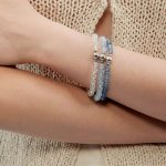 Oceanic Serenity: Natural Deep Blue Aquamarine Healing Bracelet