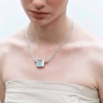 Tranquil Clarity: Natural Aquamarine & Clear Quartz Healing Bracelet