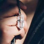 Radiant Clarity: Raw Herkimer Diamond & Silver 'Apocalyptic Glimmer' Necklace