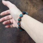 Grounding Vitality: Natural Moss Agate & Red Agate Healing Bracelet