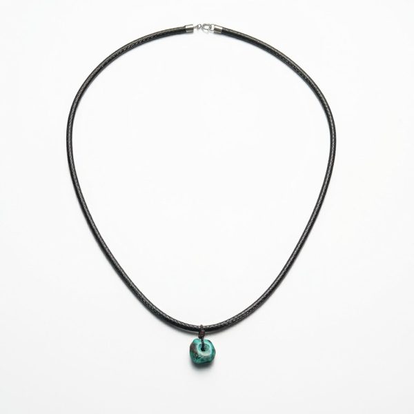 Ancient Wisdom: Natural Raw Turquoise & 925 Silver Protection Necklace