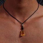 Radiant Abundance: Raw Citrine & 925 Sterling Silver Adjustable Necklace