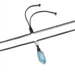 Oceanic Clarity: Raw Aquamarine & 925 Silver Healing Necklace