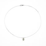 Radiant Abundance: Natural Citrine & Vintage S925 Silver Oval Necklace