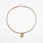 Golden Abundance: Raw Citrine & Genuine Leather Healing Necklace