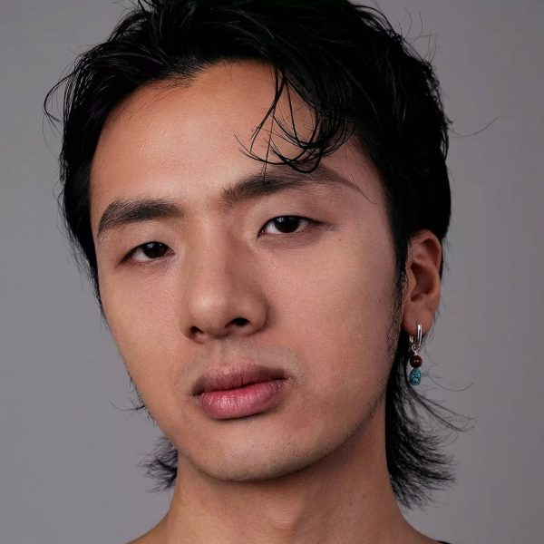 Protective Vitality: Natural Turquoise & Cinnabar S925 Silver Hoop Earrings