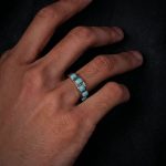 Ancient Wisdom: Natural Turquoise & Oxidized S925 Silver Retro Ring