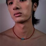 Vitality & Truth: Natural Red Agate & Turquoise Unisex Necklace