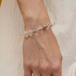 Luminous Clarity: Natural White Crystal (Clear Quartz) Healing Bracelet