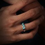 Ancient Wisdom: Natural Turquoise & Oxidized S925 Silver Retro Ring