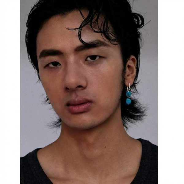 Protective Wisdom: Natural Turquoise & Oxidized 925 Silver Tibetan Hoop Earrings